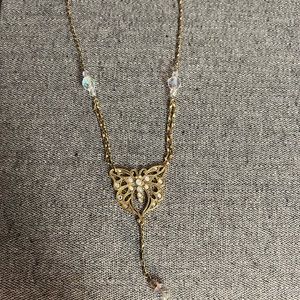 Avon Butterfly Gold Necklace.